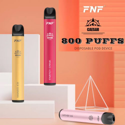 FNF CAESAR Disposable E-cigarettes 800 Puffs 3.2ml 5% Nic (package show 2%) 550mAh Battery Pod Device Electronic Cigarettes Flavor