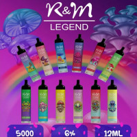 R&M LEGEND Disposable E Cigarettes Device Cartoon Design Kit 5000 Puffs 12ml Prefilled Pod Cartridge Vape Pen VS Air Bar Max Plus XXL