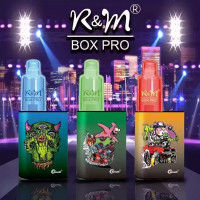 100%Original R&M pro Box mod Disposable vape E Cigarettes Pod Device 6000Puffs Rcchargcablc Battery 10ml Empty Cartridge mesh coil 10 color rm cigvapes